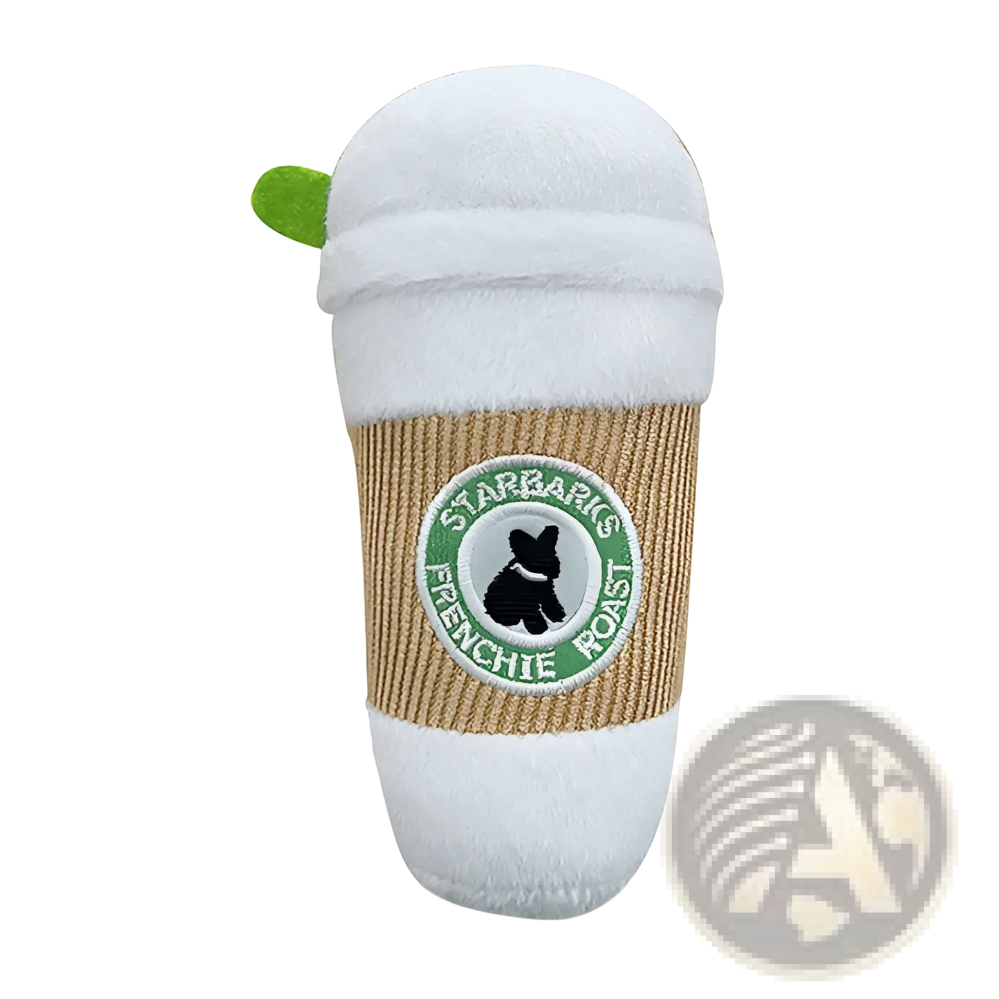 Dog Plush Coffee Cup Squeaky Toy 2 Pack