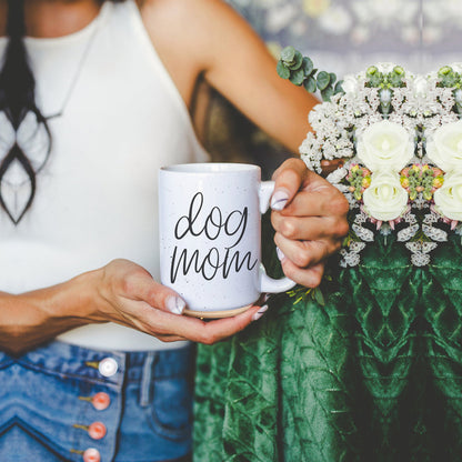 Dog Mom 16oz Ceramic Coffee Mug - Funny Gift For Dog Lover