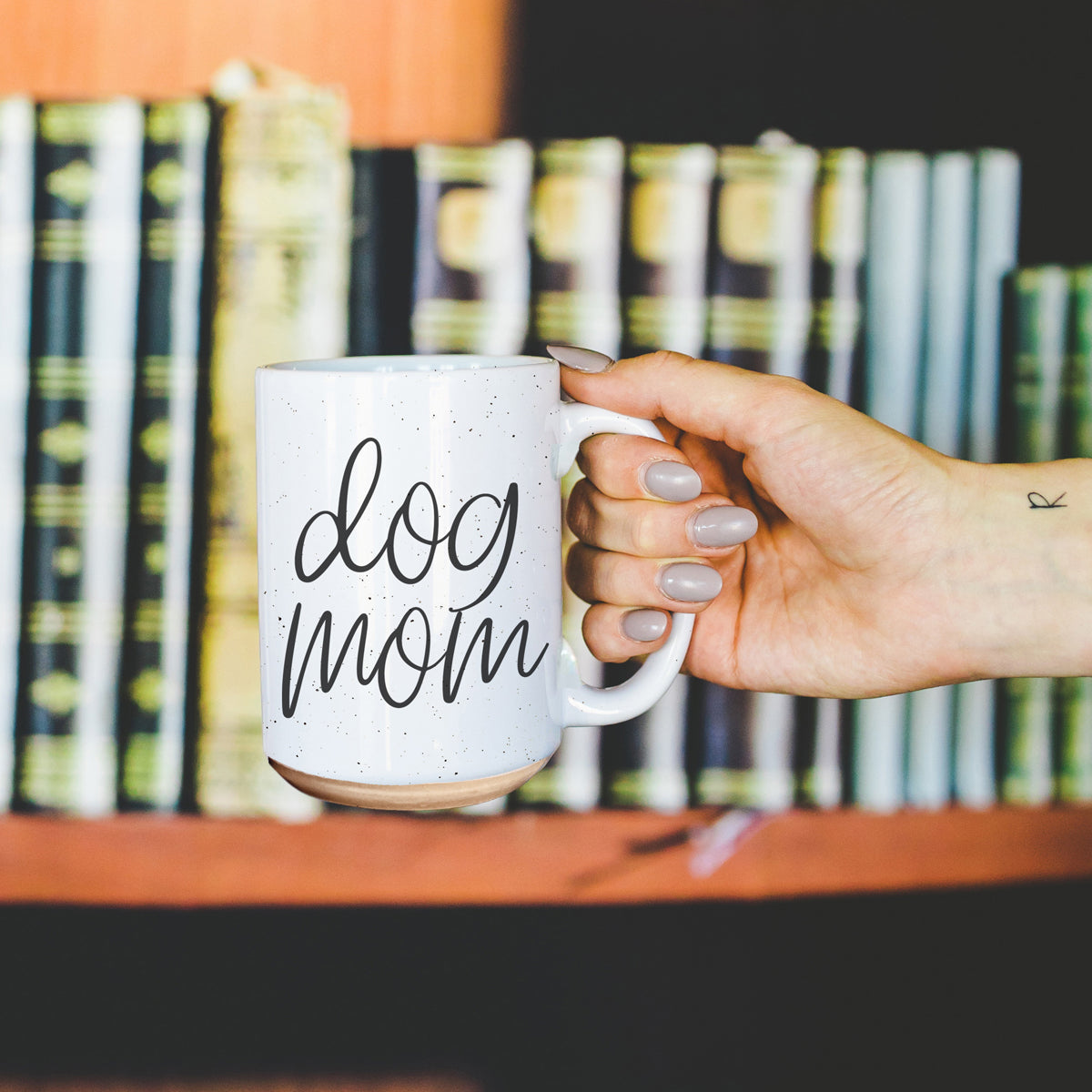 Dog Mom 16oz Ceramic Coffee Mug - Funny Gift For Dog Lover