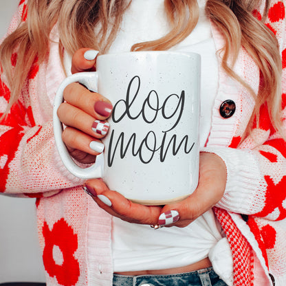 Dog Mom 16oz Ceramic Coffee Mug - Funny Gift For Dog Lover