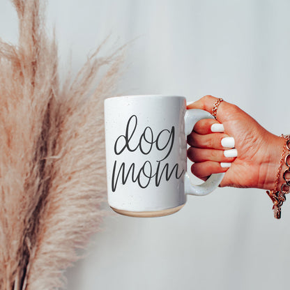 Dog Mom 16oz Ceramic Coffee Mug - Funny Gift For Dog Lover