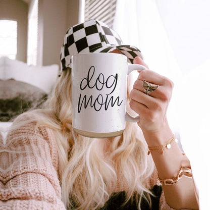 Dog Mom 16oz Ceramic Coffee Mug - Funny Gift For Dog Lover
