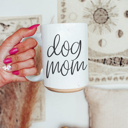 Dog Mom 16oz Ceramic Coffee Mug - Funny Gift For Dog Lover