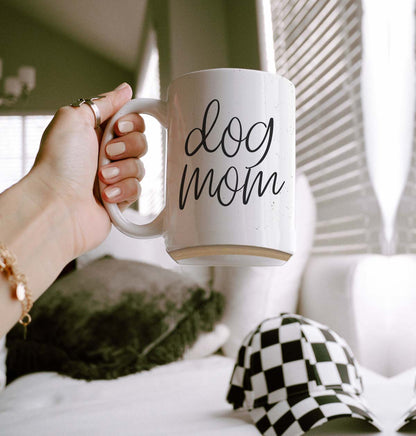 Dog Mom 16oz Ceramic Coffee Mug - Funny Gift For Dog Lover