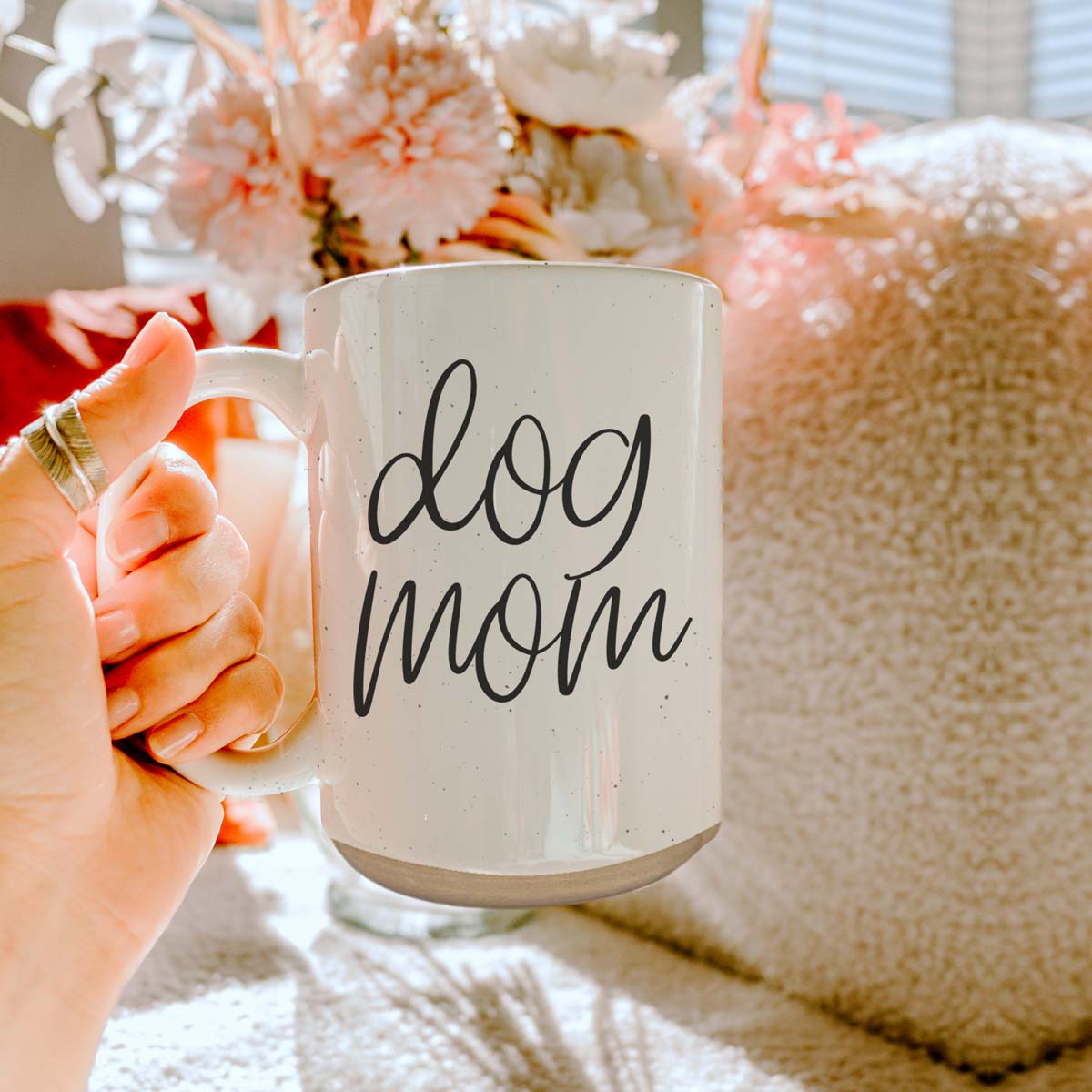 Dog Mom 16oz Ceramic Coffee Mug - Funny Gift For Dog Lover