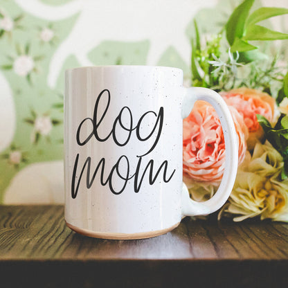Dog Mom 16oz Ceramic Coffee Mug - Funny Gift For Dog Lover