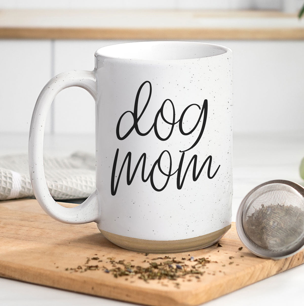 Dog Mom 16oz Ceramic Coffee Mug - Funny Gift For Dog Lover