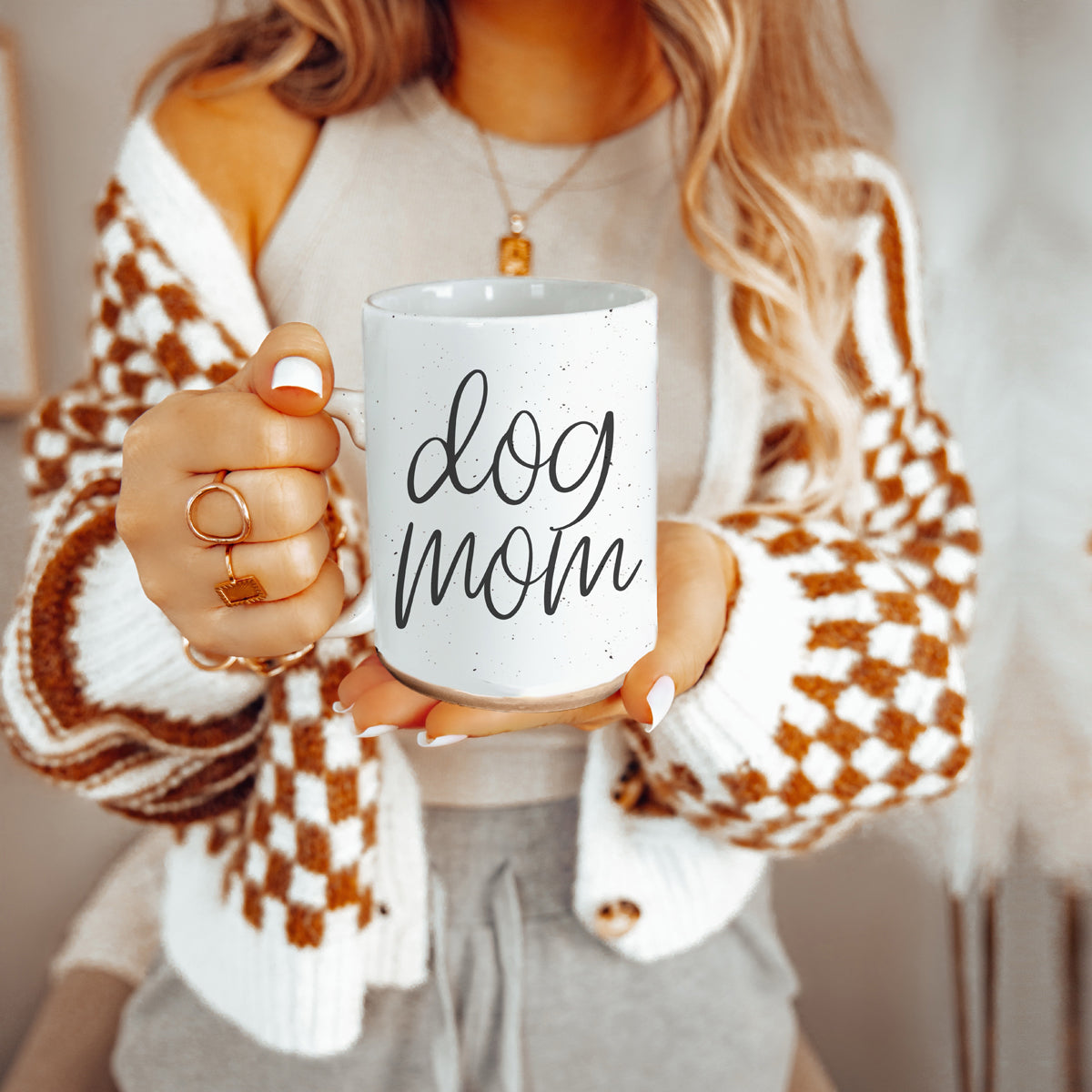 Dog Mom 16oz Ceramic Coffee Mug - Funny Gift For Dog Lover