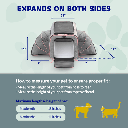 Rolling Rover Airline Compliant Expandable Wheeled Pet Carrier