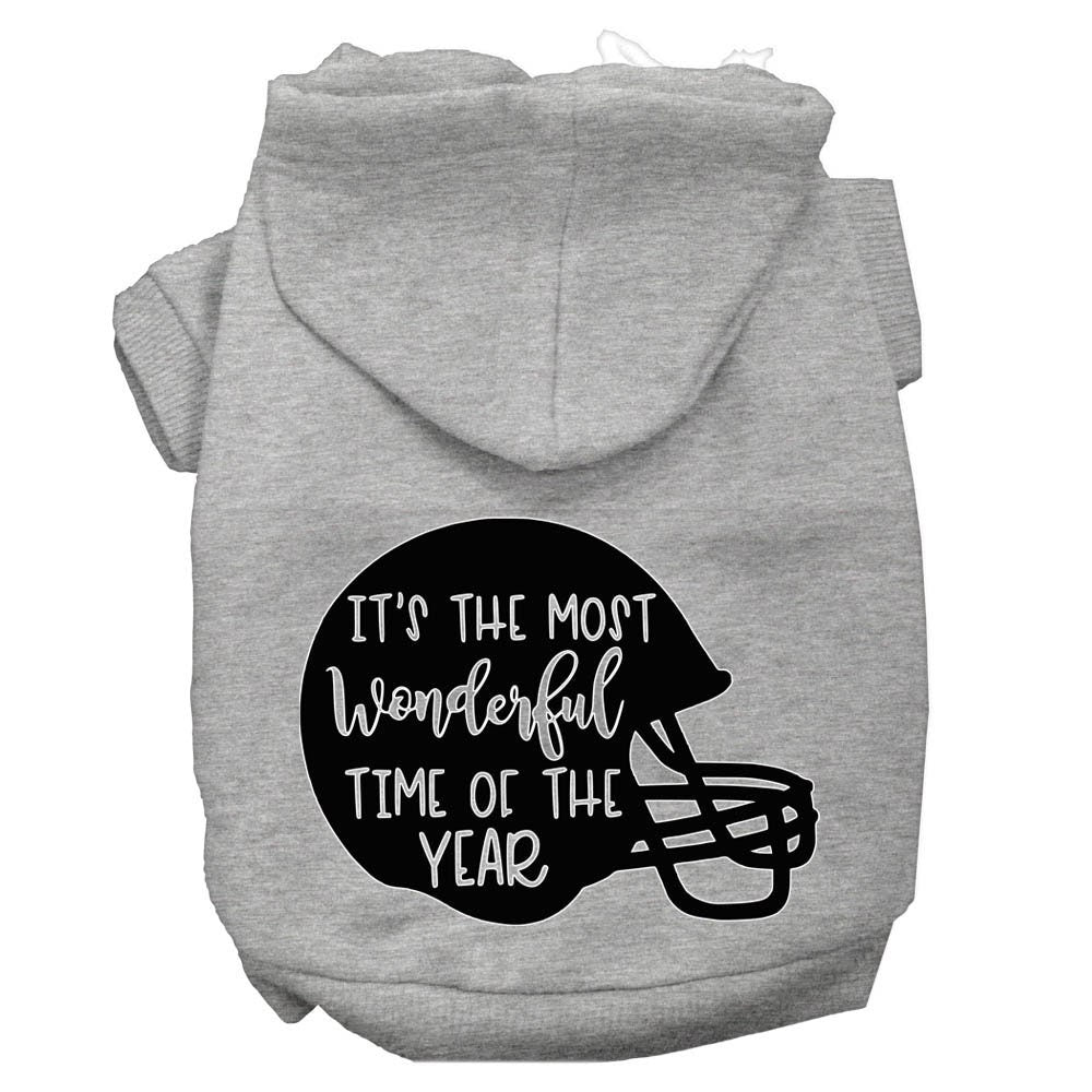Pet, Dog and Cat Hoodie, "Most Wonderful Time Of The Year (Football)"