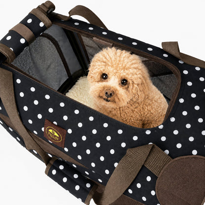 Pet Life ® '360° Vista View' Zippered Soft Folding Collapsible Durable Metal Framed Pet Dog Crate House Carrier